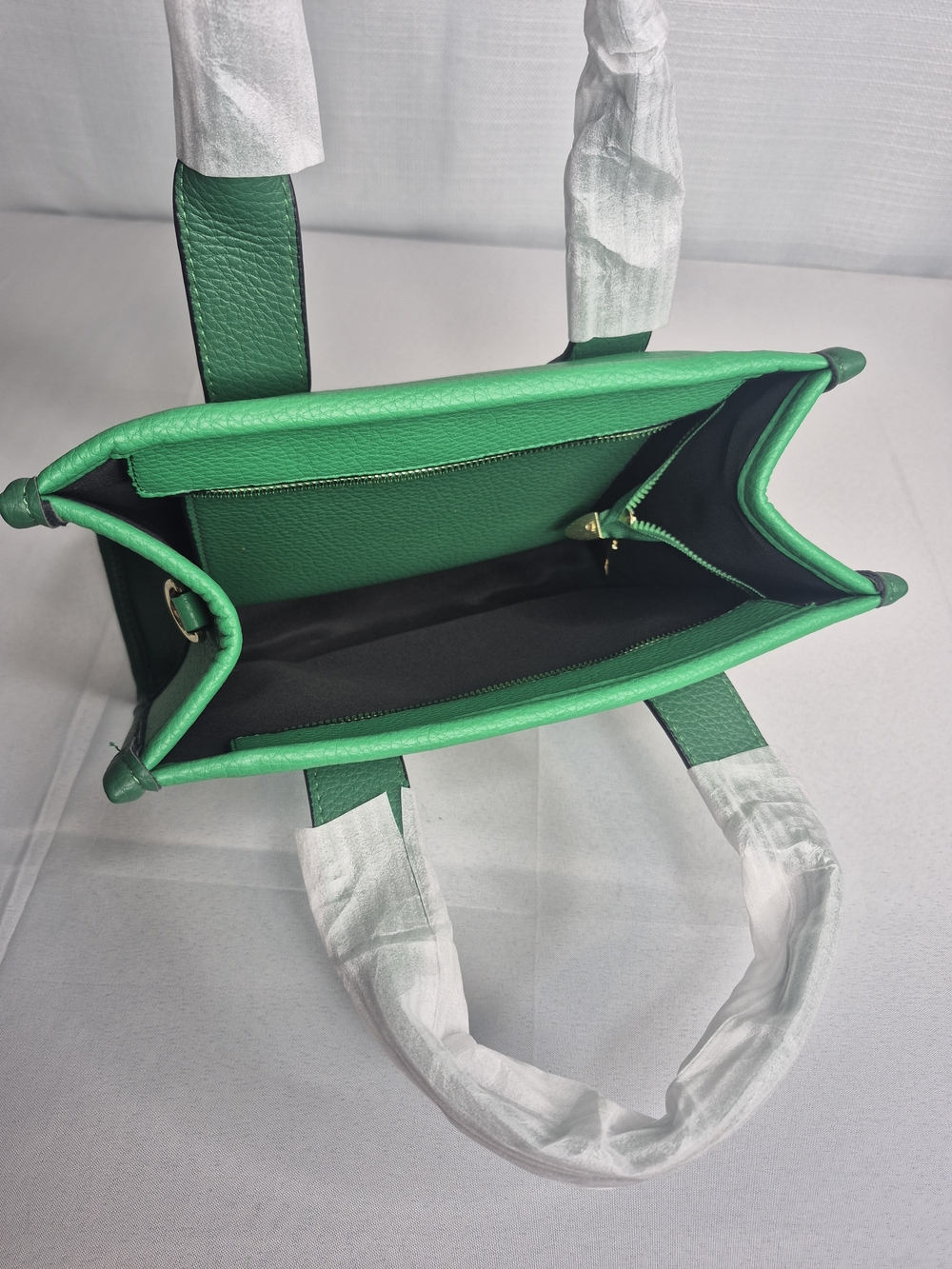 Fashion Green Structured Tote Bag NWOT - Picture 11 of 12
